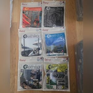 Ethika Graphic Boxer Briefs - Red, Black, Blue, Green Collection